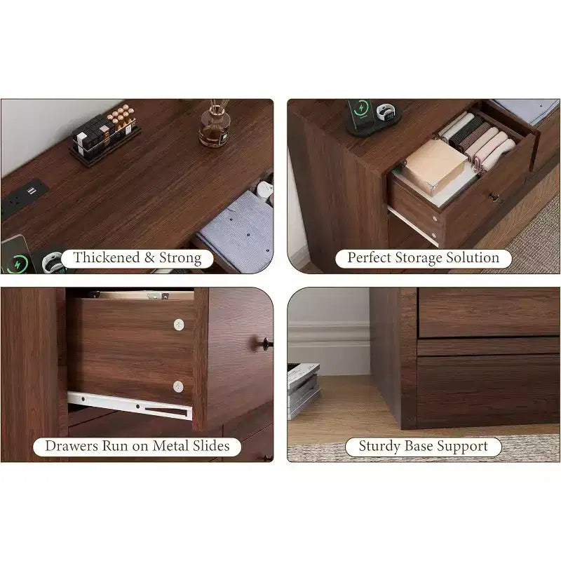 Commode à 12 tiroirs, commode noire à 61 grands tiroirs pour chambre à coucher, commodes et chiffonniers en bois pour chambre à coucher, salon