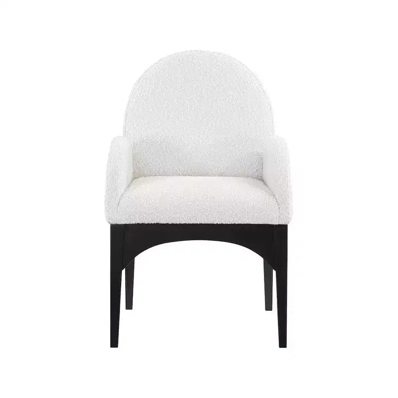 Chaise de salle à manger en tissu bouclé Waldorf