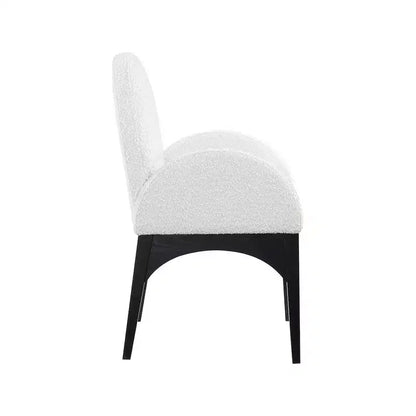 Chaise de salle à manger en tissu bouclé Waldorf
