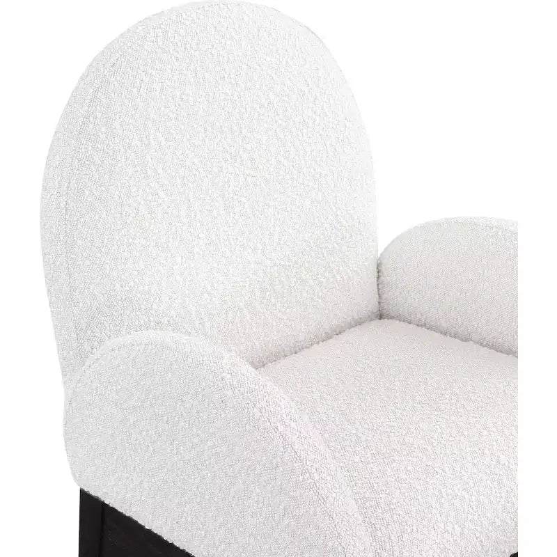 Chaise de salle à manger en tissu bouclé Waldorf