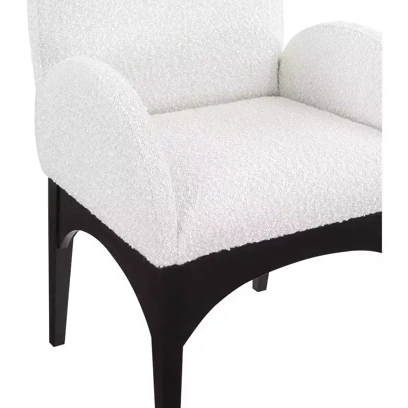 Chaise de salle à manger en tissu bouclé Waldorf