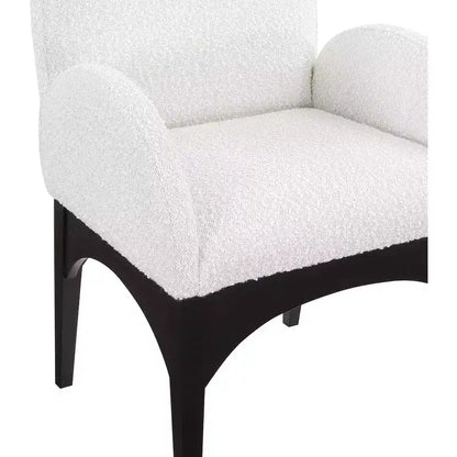Chaise de salle à manger en tissu bouclé Waldorf