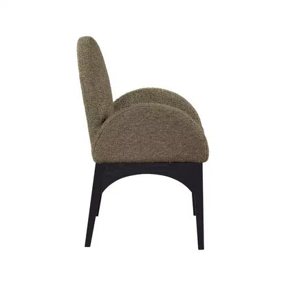 Chaise de salle à manger en tissu bouclé Waldorf