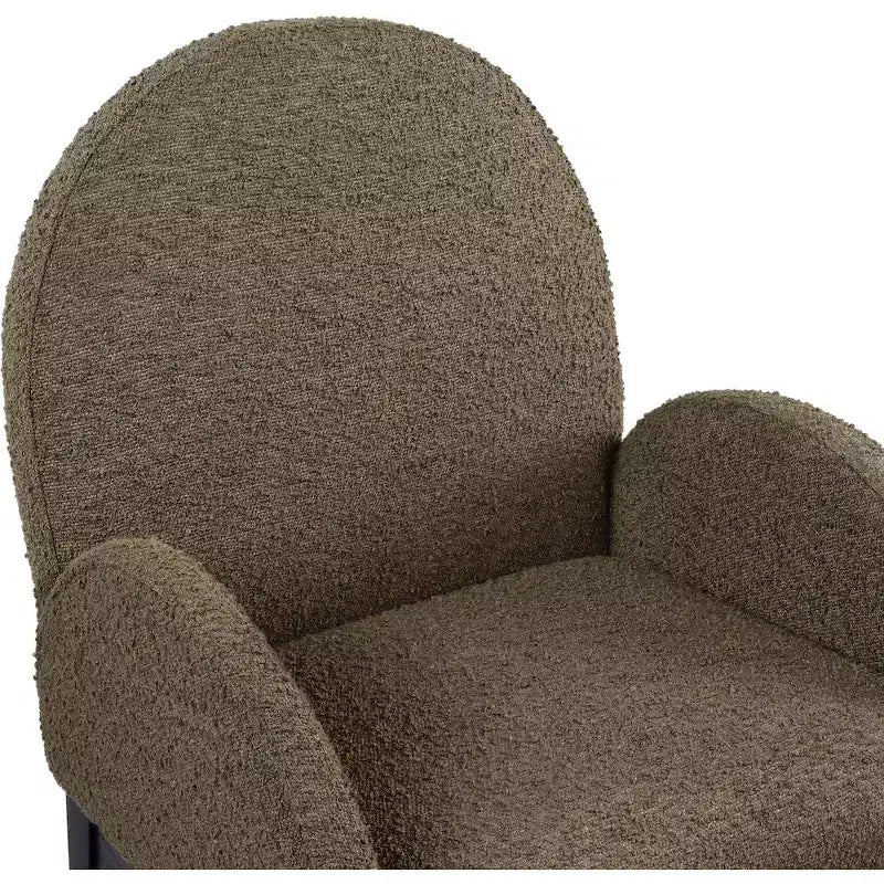 Chaise de salle à manger en tissu bouclé Waldorf