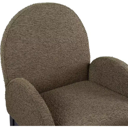 Chaise de salle à manger en tissu bouclé Waldorf