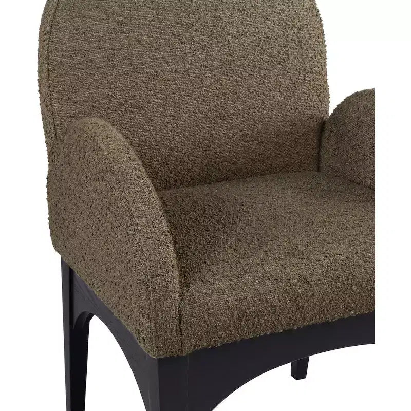 Chaise de salle à manger en tissu bouclé Waldorf