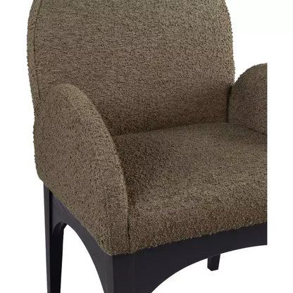 Chaise de salle à manger en tissu bouclé Waldorf