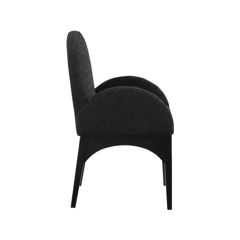 Chaise de salle à manger en tissu bouclé Waldorf