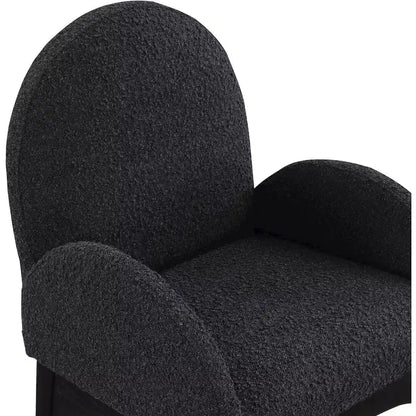 Chaise de salle à manger en tissu bouclé Waldorf