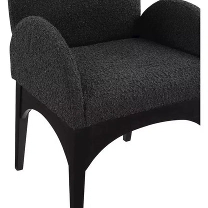 Chaise de salle à manger en tissu bouclé Waldorf