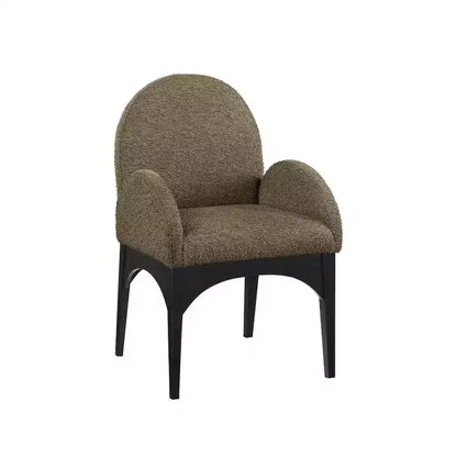 Chaise de salle à manger en tissu bouclé Waldorf