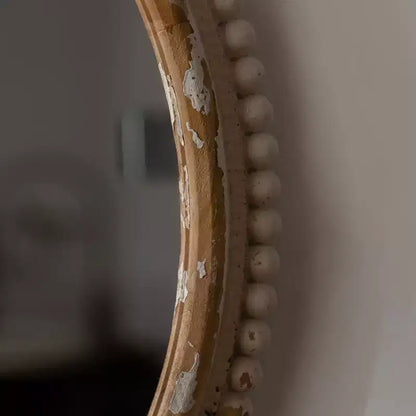 Miroir mural plat en bois