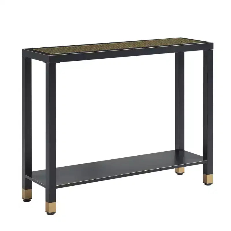 Console étroite de 104 cm avec étagère de rangement pour petits espaces
