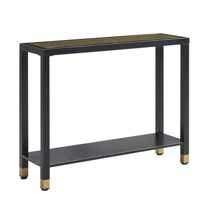 Console étroite de 104 cm avec étagère de rangement pour petits espaces