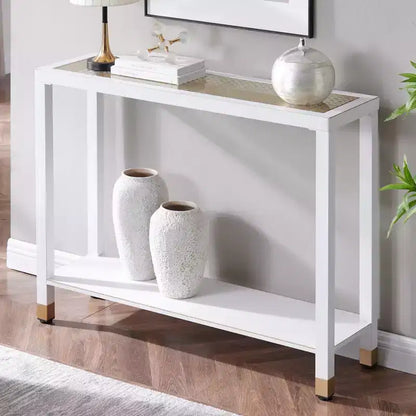 Console étroite de 104 cm avec étagère de rangement pour petits espaces