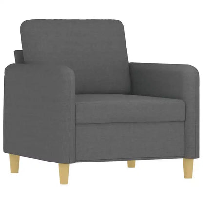 vidaXL Sofa Chair Upholstered Single Sofa Armchair for Living Room Fabric - Dark Gray 23.6