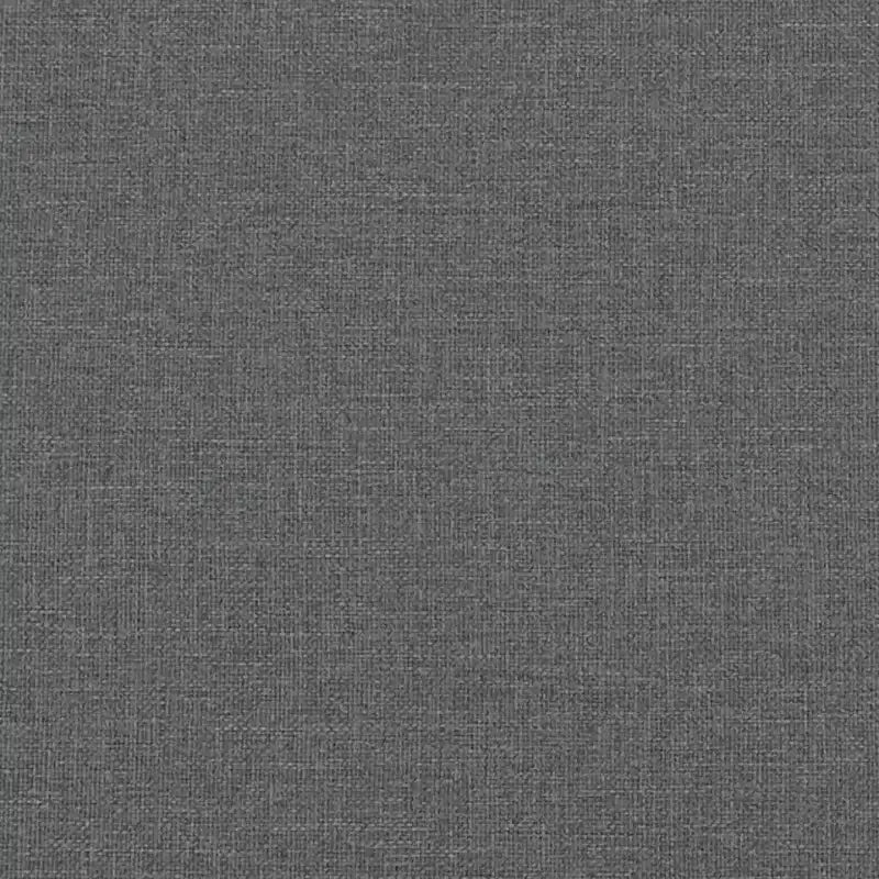 Fauteuil simple rembourré pour salon, tissu gris foncé, 60 cm