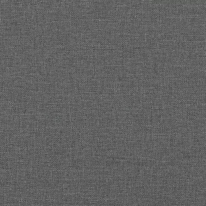 Fauteuil simple rembourré pour salon, tissu gris foncé, 60 cm