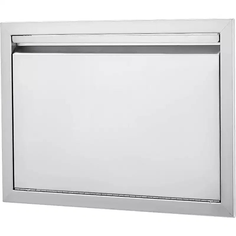 Porte d'accès de barbecue en acier inoxydable brossé, portes d'armoire de cuisine extérieure, portes durables et résistantes aux intempéries pour îlots de barbecue, convient pour l'extérieur