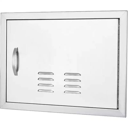 Porte d'accès de barbecue en acier inoxydable brossé, portes d'armoire de cuisine extérieure, portes durables et résistantes aux intempéries pour îlots de barbecue, convient pour l'extérieur